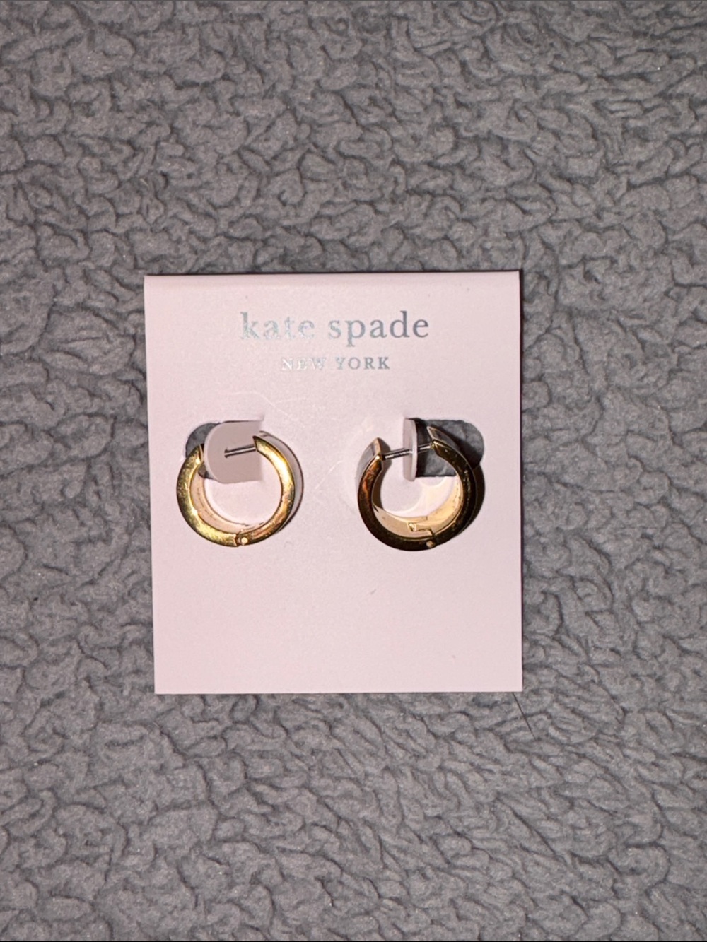 Kate Spade Gold Polka Dot Hoop Earrings